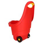 Multi-purpose container on wheels trolley for kids red