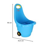 Multi-purpose container on wheels trolley for kids blue
