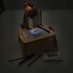 Projector drawing table giraffe yellow