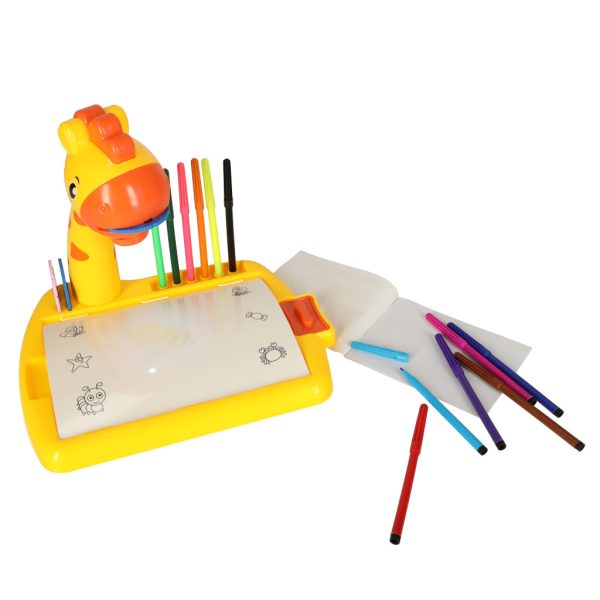 Projector drawing table giraffe yellow