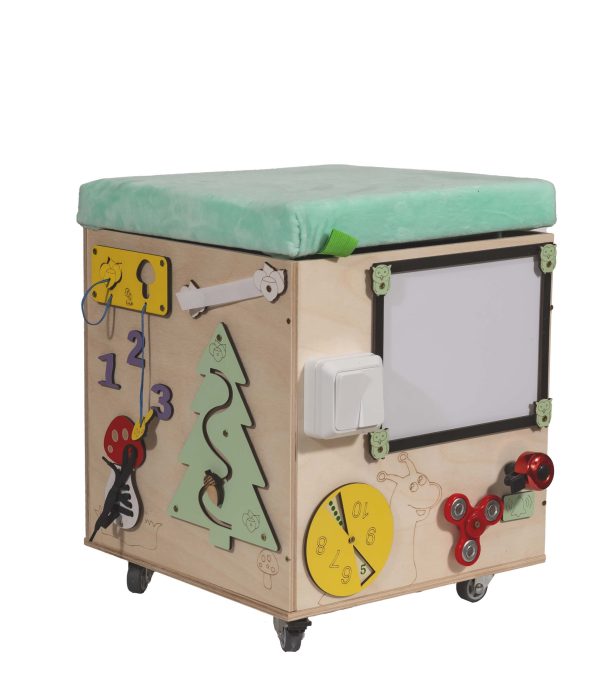 Manipulation pouffe with castor seat 31