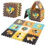 Foam puzzle mat for children 9 el. colour