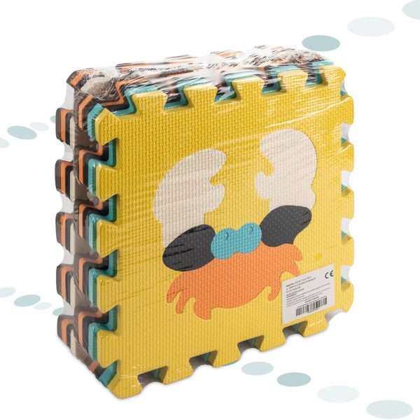 Foam puzzle mat for children 9 el. colour