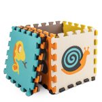 Foam puzzle mat for children 9 el. colour