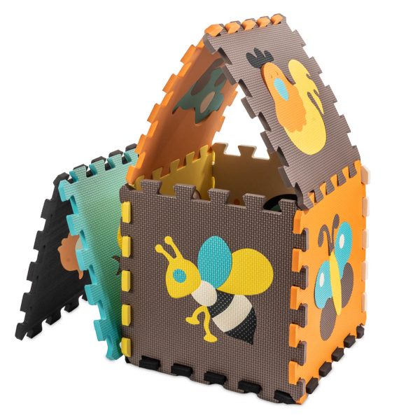 Foam puzzle mat for children 9 el. colour