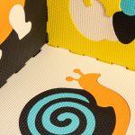 Foam puzzle mat for children 9 el. colour
