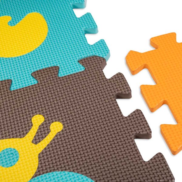 Foam puzzle mat for children 9 el. colour
