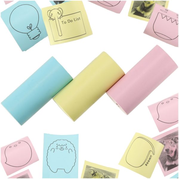 Colorful paper rolls for mini thermal printer
