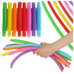 Tubes sensory tubes stretchable educational montessori tubes 8 pieces