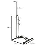 Bicycle stand single high strong metal black