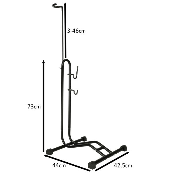 Bicycle stand single high strong metal black