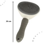 Self-cleaning brush for dog cat hair