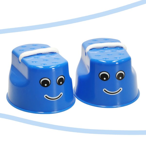 Stilts for children balance clogs 2pc blue
