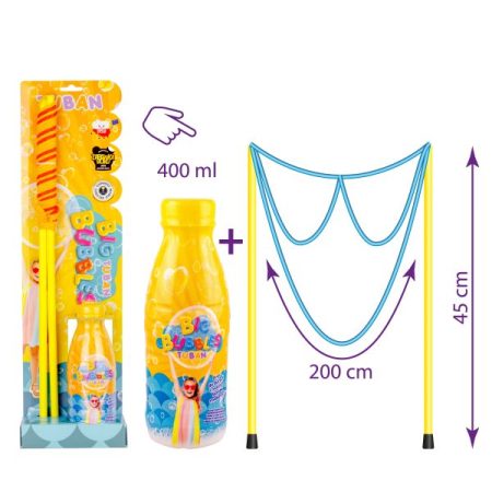 TUBAN soap bubble string glasses soap bubbles + liquid 400ml