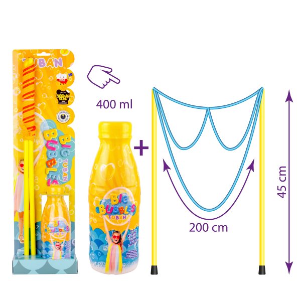 TUBAN soap bubble string glasses soap bubbles + liquid 400ml