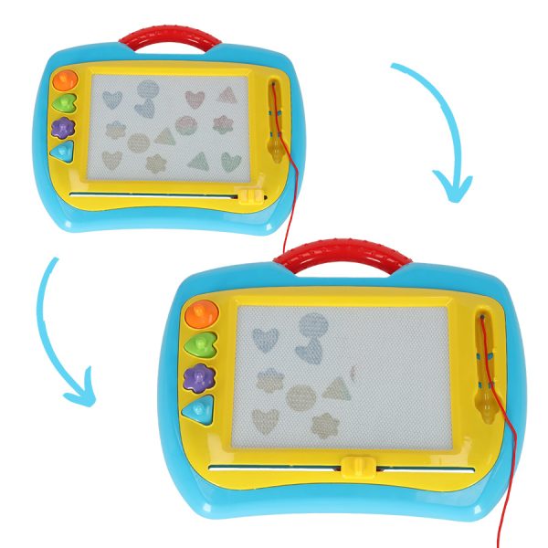 Stamp blue fountain pen drawing tablet