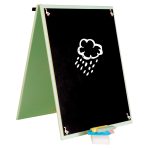 Two-sided chalkboard wooden farm colourful manipulative board