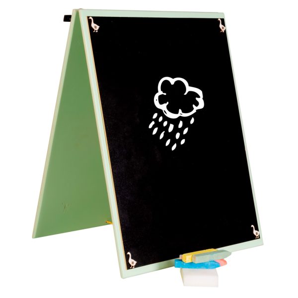Two-sided chalkboard wooden farm colourful manipulative board