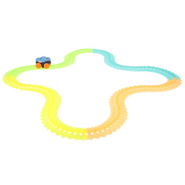 Luminous racing track to assemble with car 150 elements
