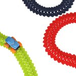Car racing track with car 198 elements