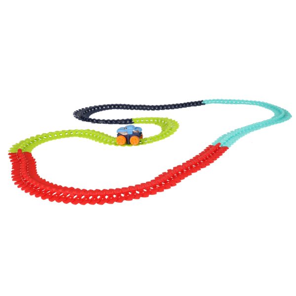 Car racing track with car 198 elements