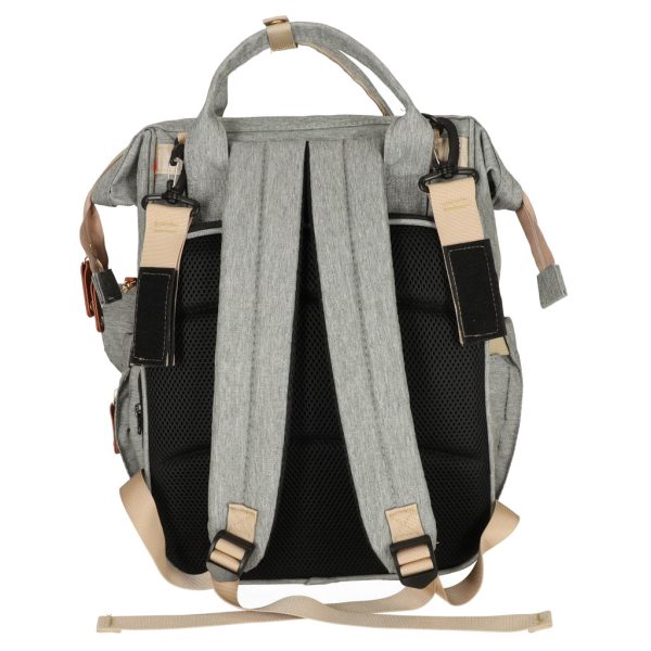 Mom's backpack light gray