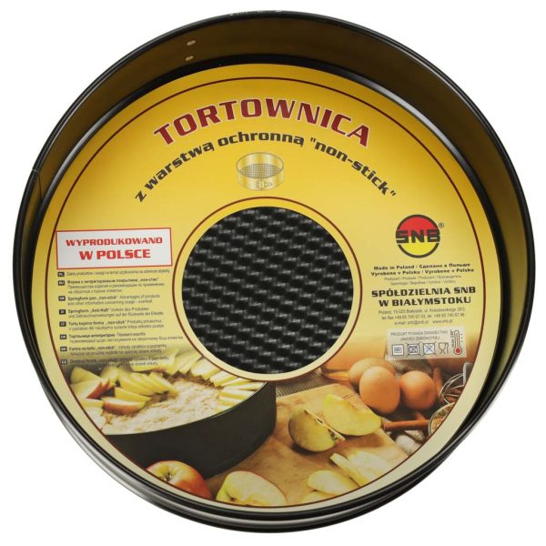 Baking tin with removable rim 24cm black