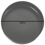 Baking tin with removable rim 24cm black