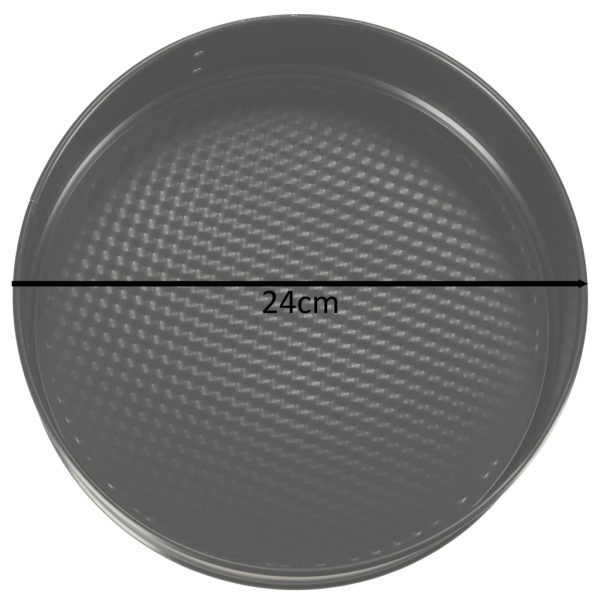 Baking tin with removable rim 24cm black