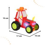 Jumping tractor red