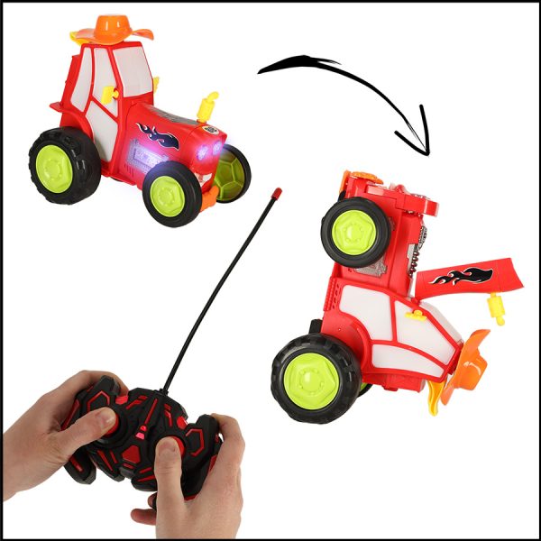 Jumping tractor red