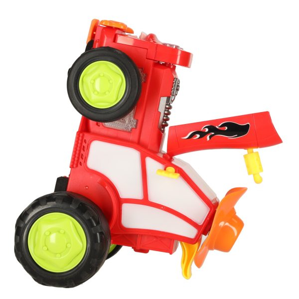 Jumping tractor red