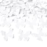 Confetti tube shooting with white butterflies 60cm