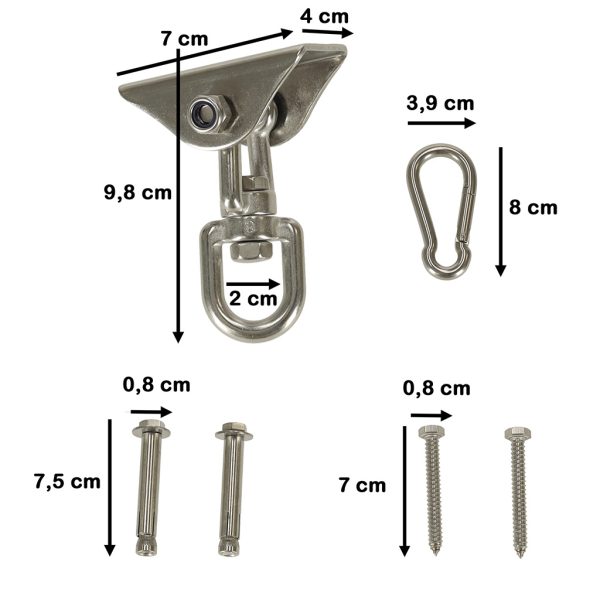 Hammock holder ceiling mount swings