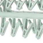 Linen laundry hanger blue