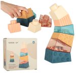 Montessori educational pyramid sensory tower with balls