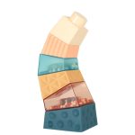 Montessori educational pyramid sensory tower with balls