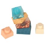 Montessori educational pyramid sensory tower with balls