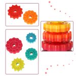 Rainbow tower pyramid pinwheel spiral for stacking