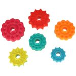 Rainbow tower pyramid pinwheel spiral for stacking