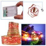 Ribbon decorative LED strip 10m 100LED Christmas tree lights Christmas decoration multicolour with batteries