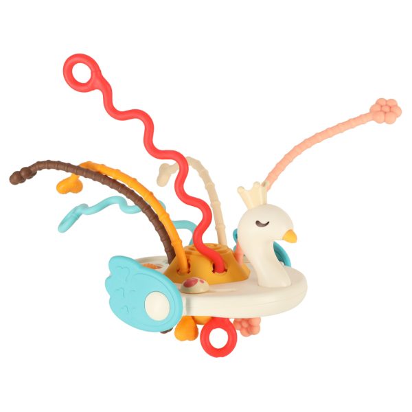 Montessori sensory teether toy for babies swan