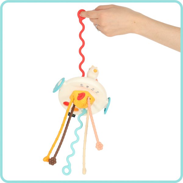 Montessori sensory teether toy for babies swan