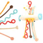 Montessori sensory teether toy for babies swan