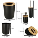Bathroom set black