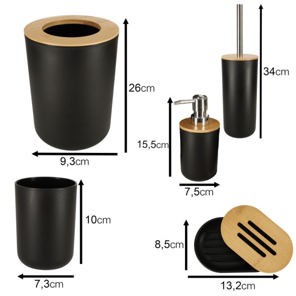 Bathroom set black