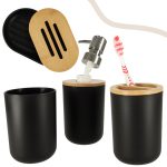 Bathroom set black