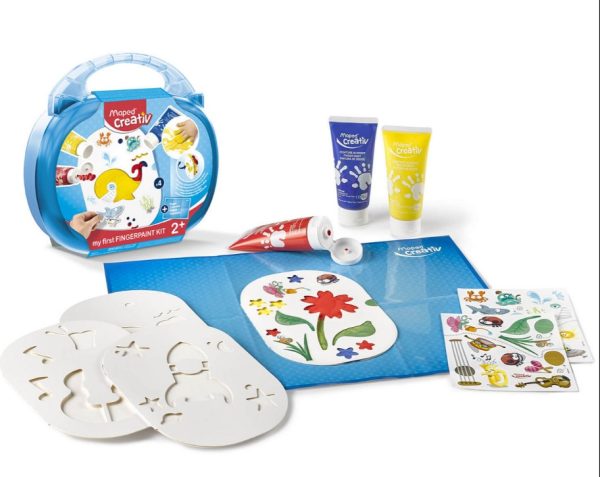 Finger paints in a case Creative