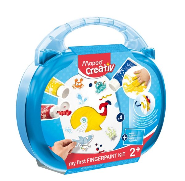 Finger paints in a case Creative