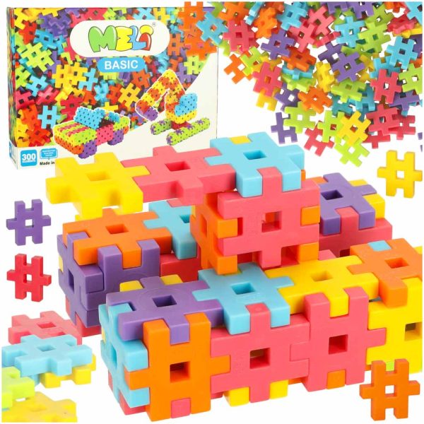 Construction blocks creative wafer 300 pcs. MELI